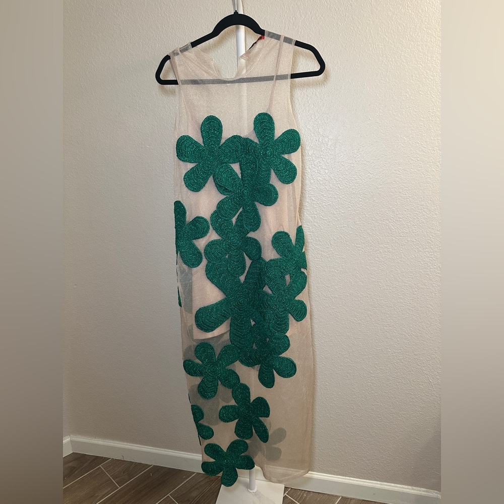 Simon Miller Hibiscus Crochet Midi Dress Medium - Picture 3 of 5
